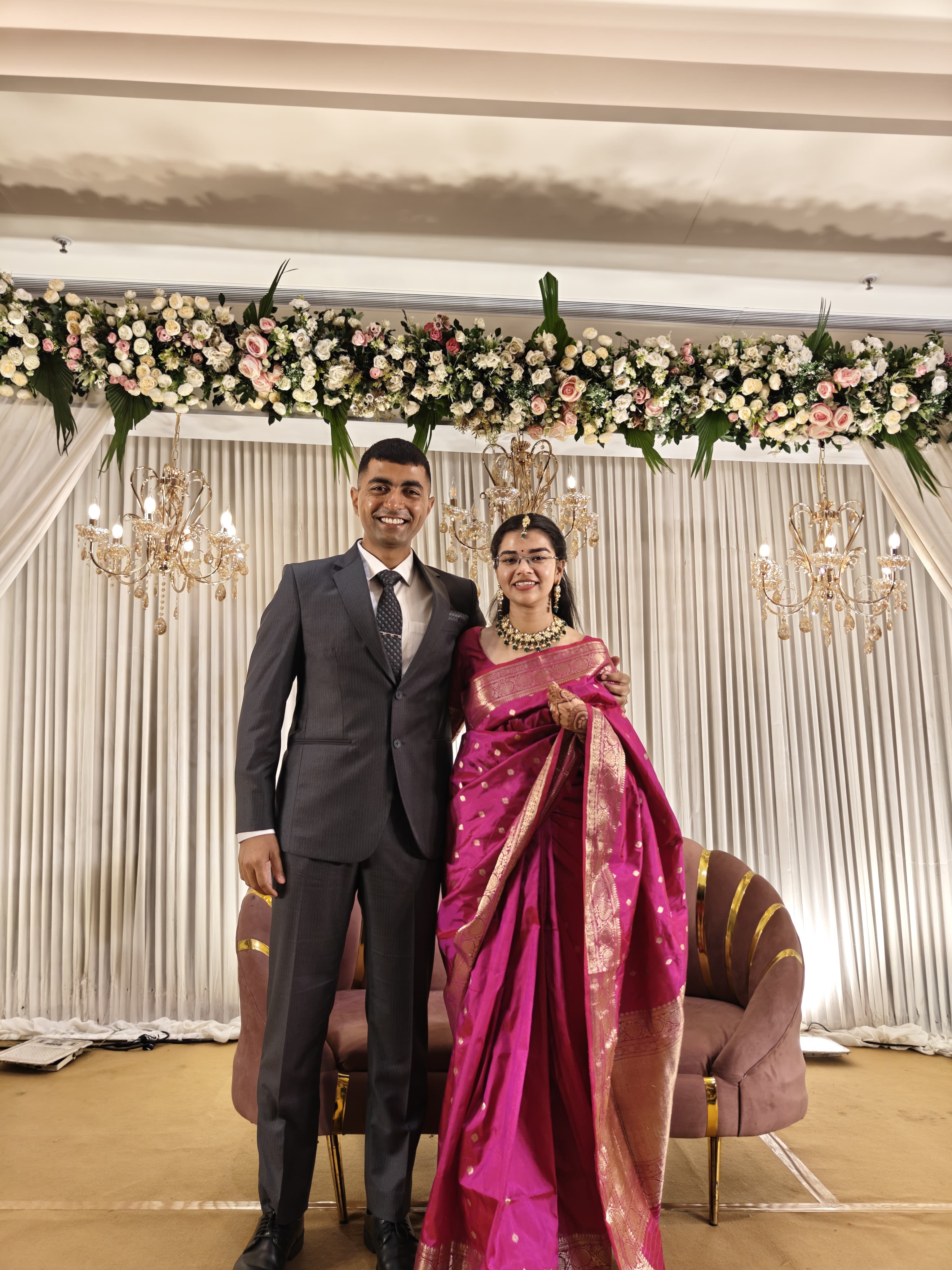 Deepshikha and Capt Akhilesh