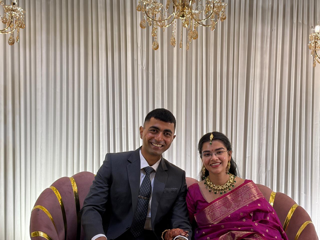 Deepshikha and Capt Akhilesh